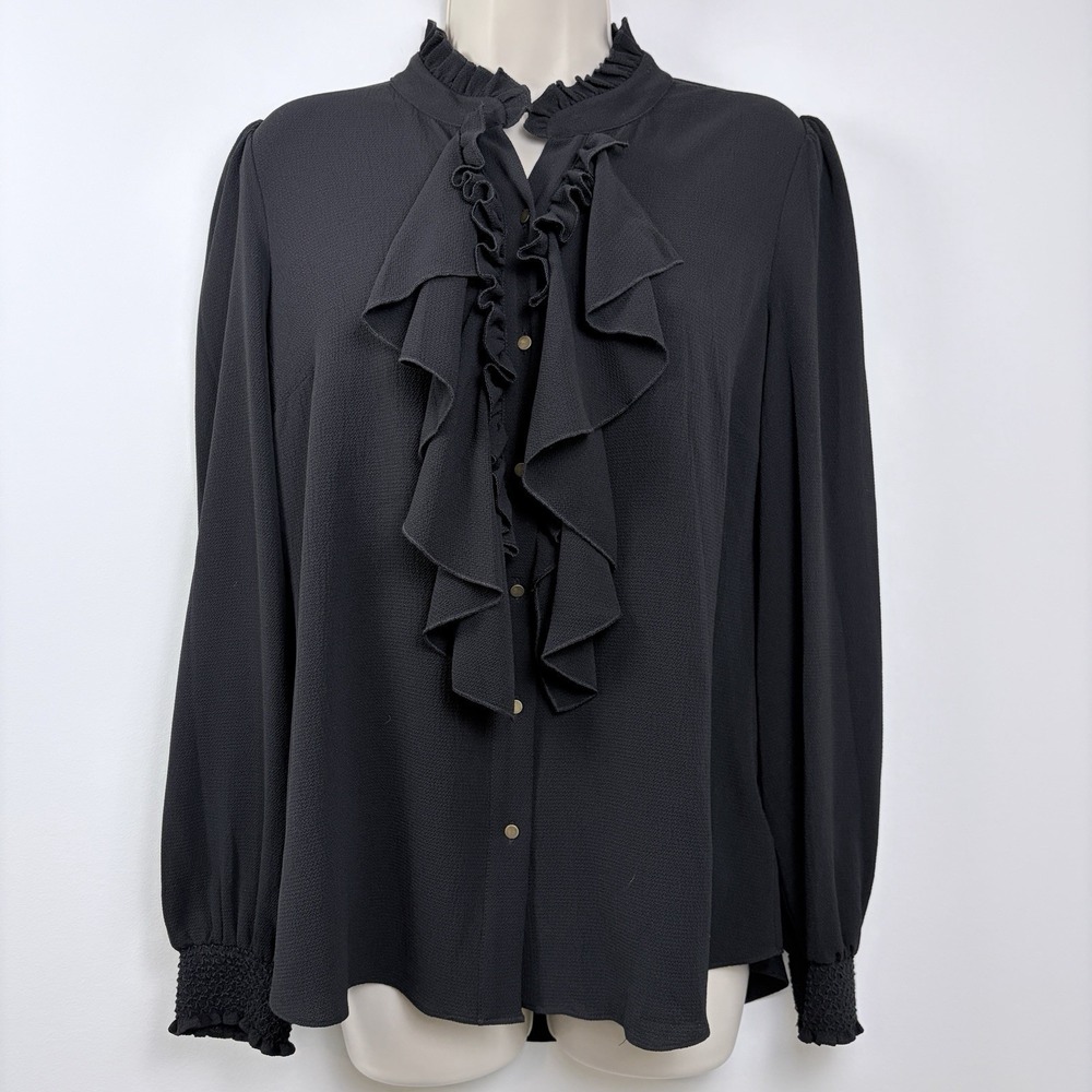 7 for all Mankind Victorian Whimsigoth Coquette Witch Dark Fairy Blouse NWT Sz S